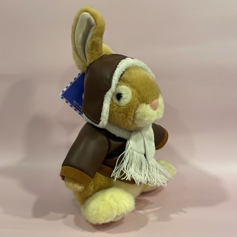 Troll Book Fairs Grumpy Bunny Plush Toy Hopper the Pilot NWT Excellent Condition - Picture 6 of 9